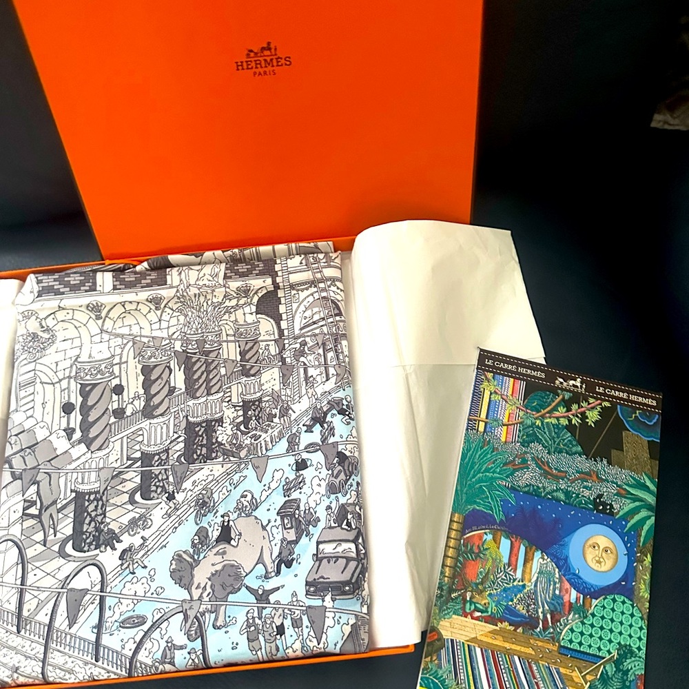Hermes Grand Prix Scarf